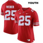 Youth NCAA Ohio State Buckeyes Mike Weber #25 College Stitched Authentic Nike Red Football Jersey RS20T33HI